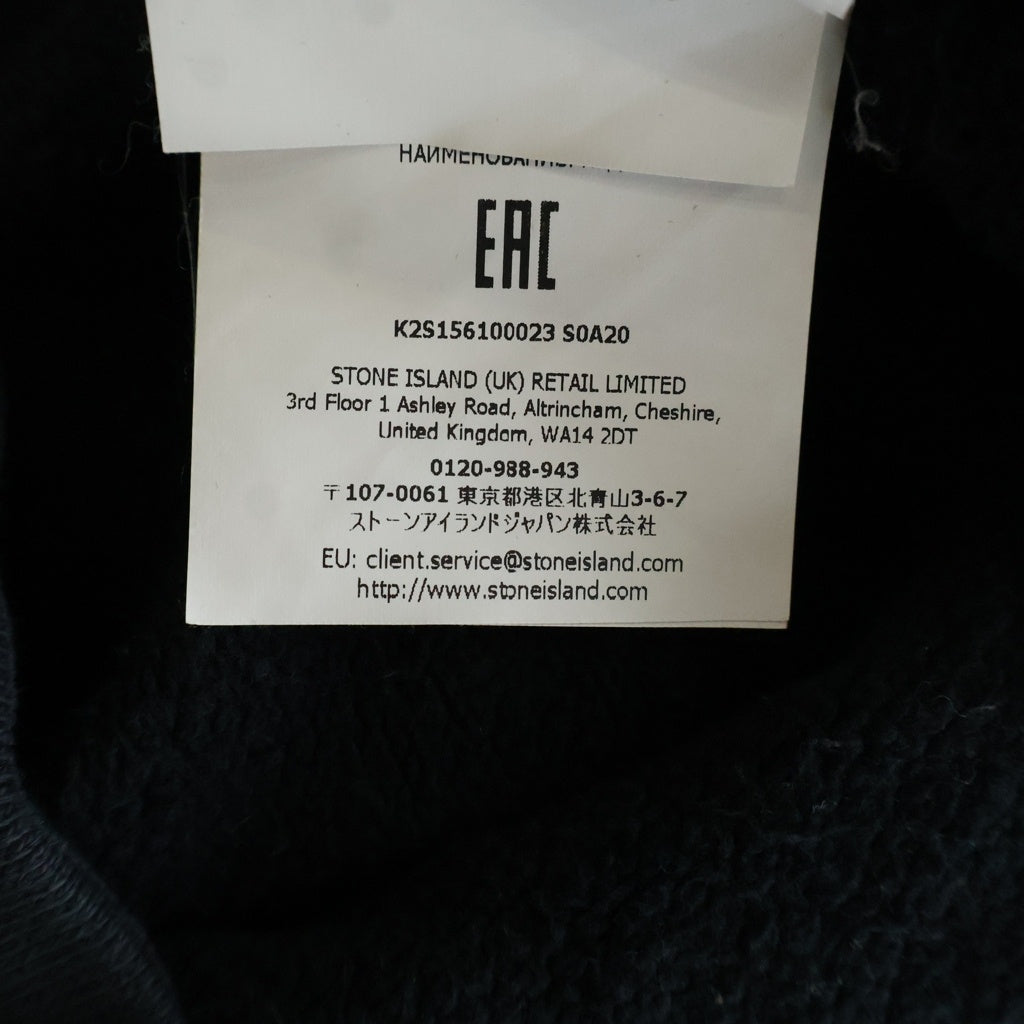 STONE ISLAND(ストーンアイランド) 25AW Ghost Sweat ゴースト プルオーバー長袖スウェットパーカーフーディ ブラック K2S156100023S0A20