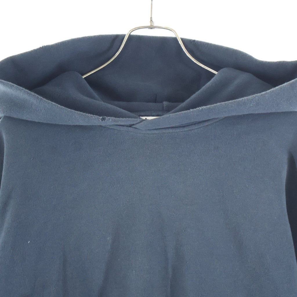 Acne Studios(アクネ ストゥディオズ) 24SS Logo hooded sweater バックロゴ プルオーバー長袖スウェットパーカー フーディ ブラック FN-UX-SWEA000020