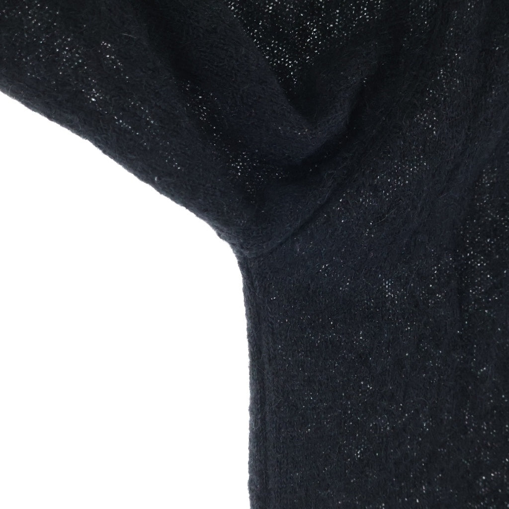 OUR LEGACY(アワーレガシー) EVENING POLO Black Fuzzy イブニング ファジー ポロ ウールニットカーディガン ブラック M4213ECFSE