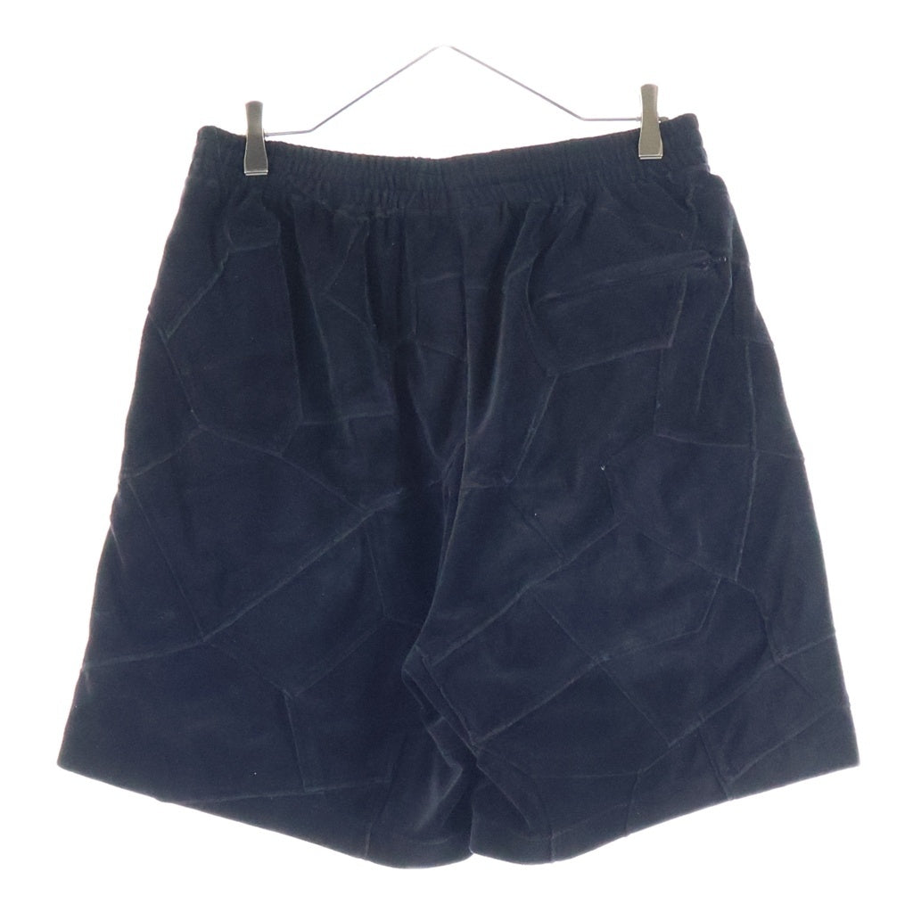 SUPREME(シュプリーム) 25SS Patchwork Velour Short パッチワーク ベロア ショーツ ハーフパンツ ブラック