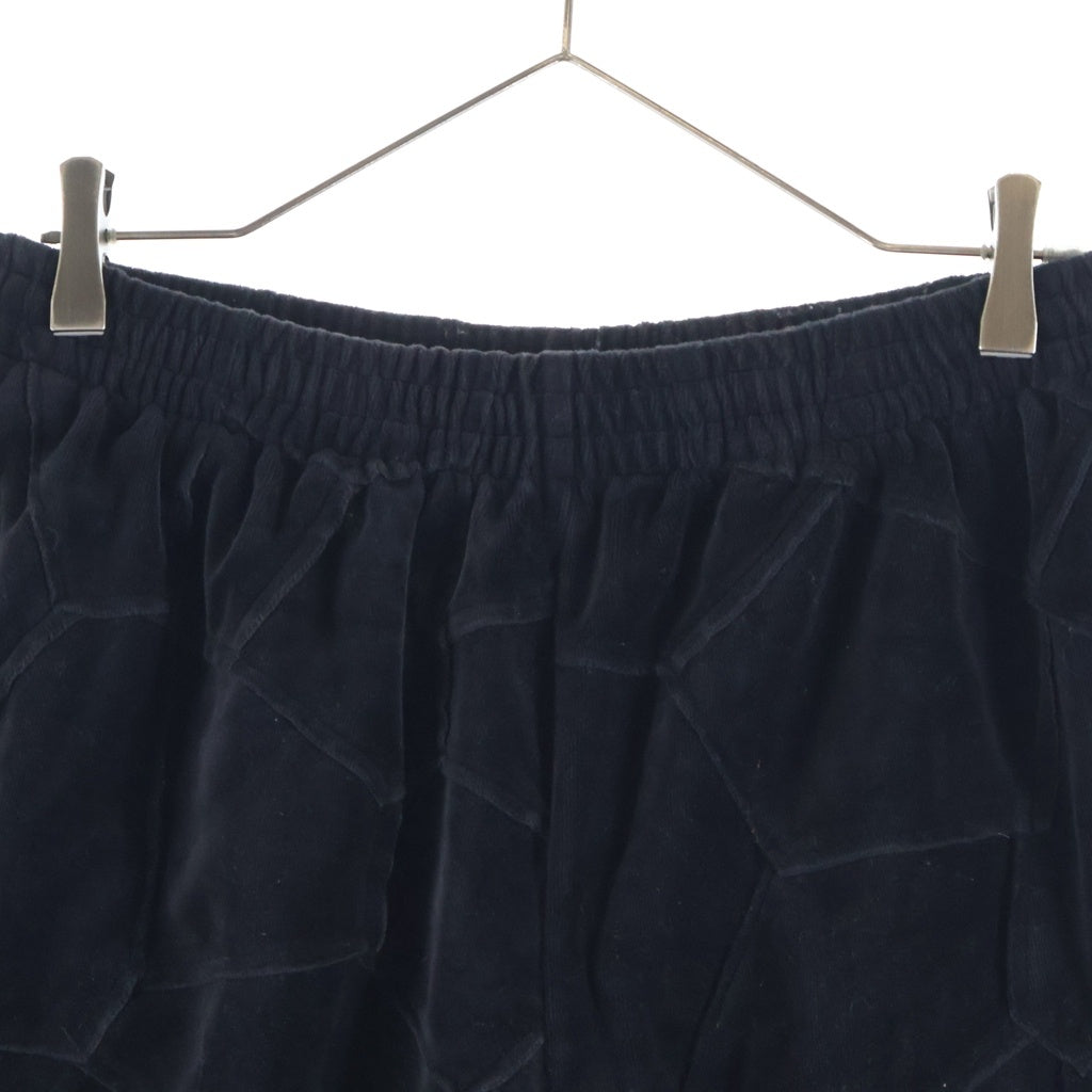 SUPREME(シュプリーム) 25SS Patchwork Velour Short パッチワーク ベロア ショーツ ハーフパンツ ブラック
