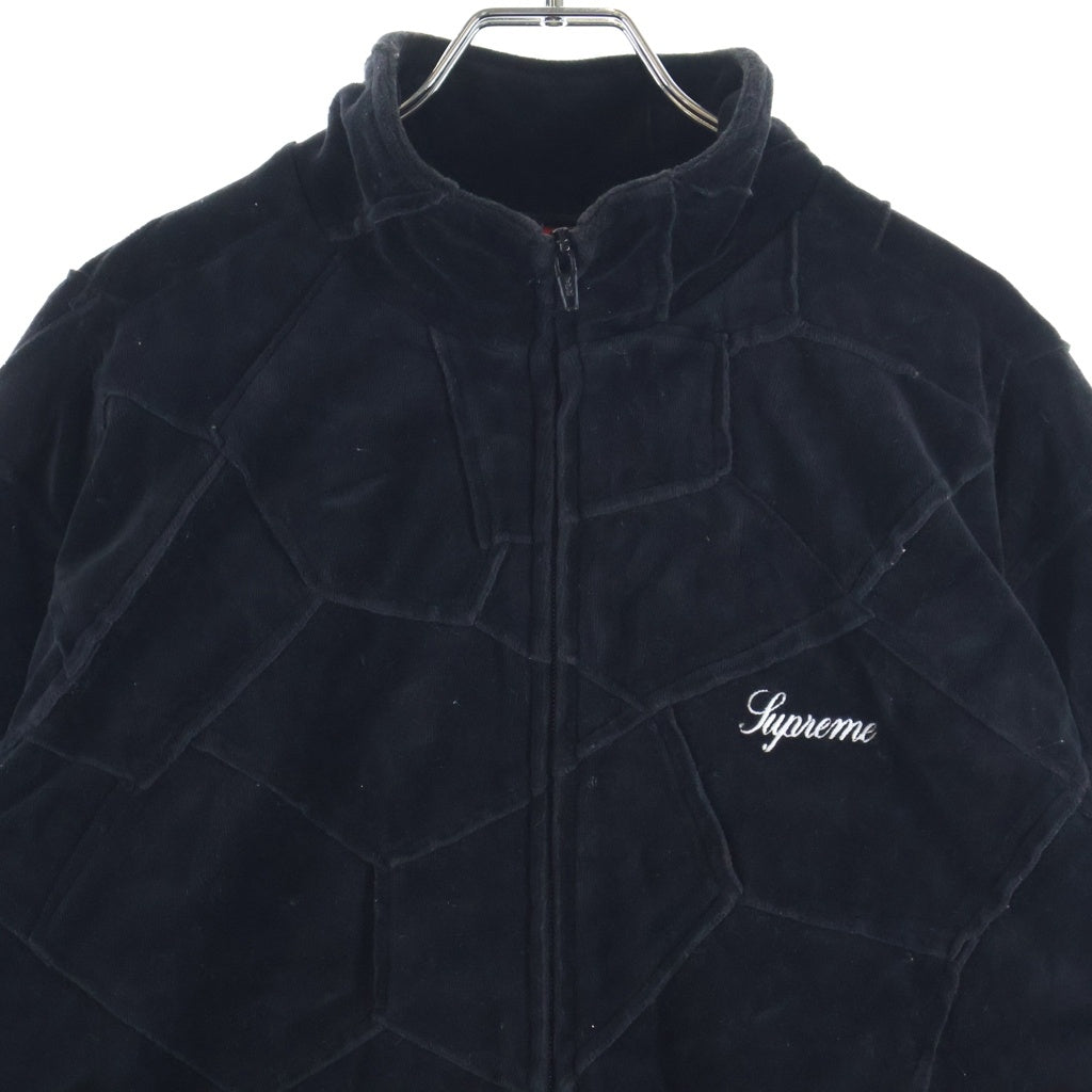 SUPREME(シュプリーム) 25SS Patchwork Velour パッチワーク ベロア トラックジャケット ブラック