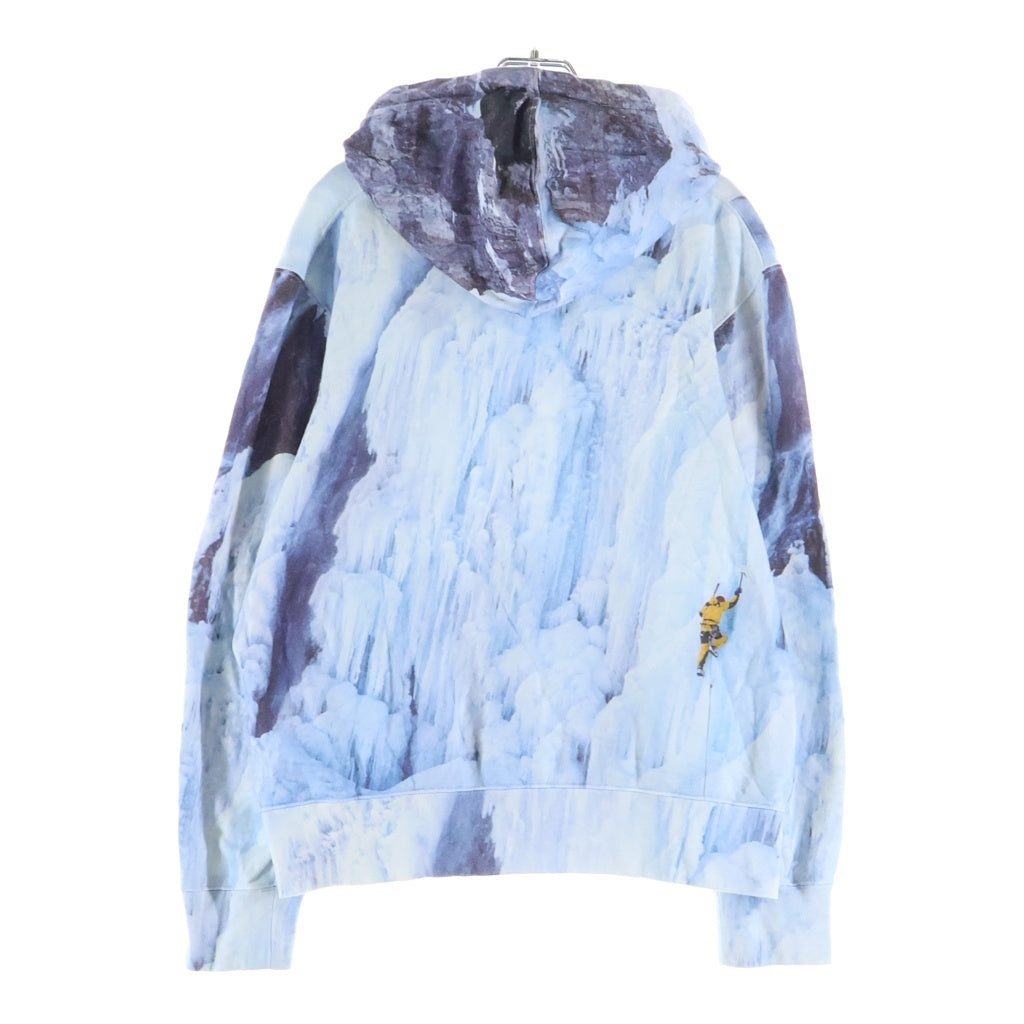 SUPREME(シュプリーム) 21SS ×THE NORTH FACE Ice Climb Hooded Sweatshirt ロゴ刺繍プルオーバーパーカーフーディー ブルー NT121001