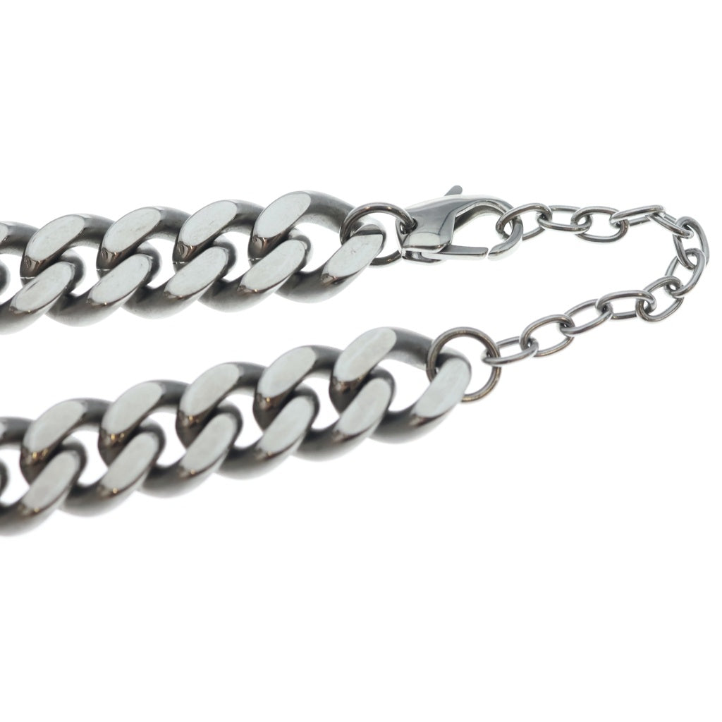 DIESEL(ディーゼル) フロントロゴモチーフ ステンレススチール 喜平チェーンネックレス シルバー DX1433040