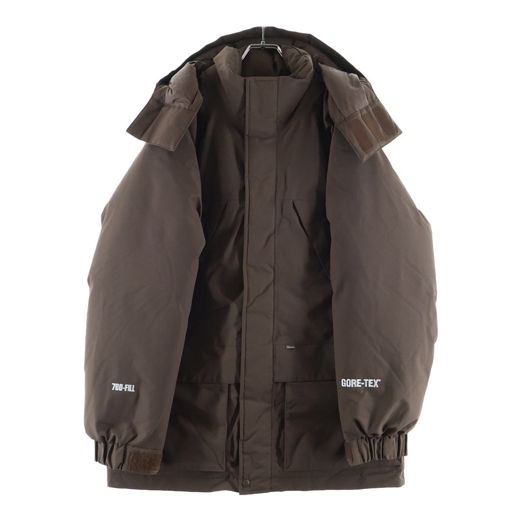 SUPREME(シュプリーム) 18AW ×GORE-TEX 700-Fill Down Parka ×ゴアテックス 700フィル ダブルジップ 2Way フーデッドダウンパーカー ジャケット ブラウン