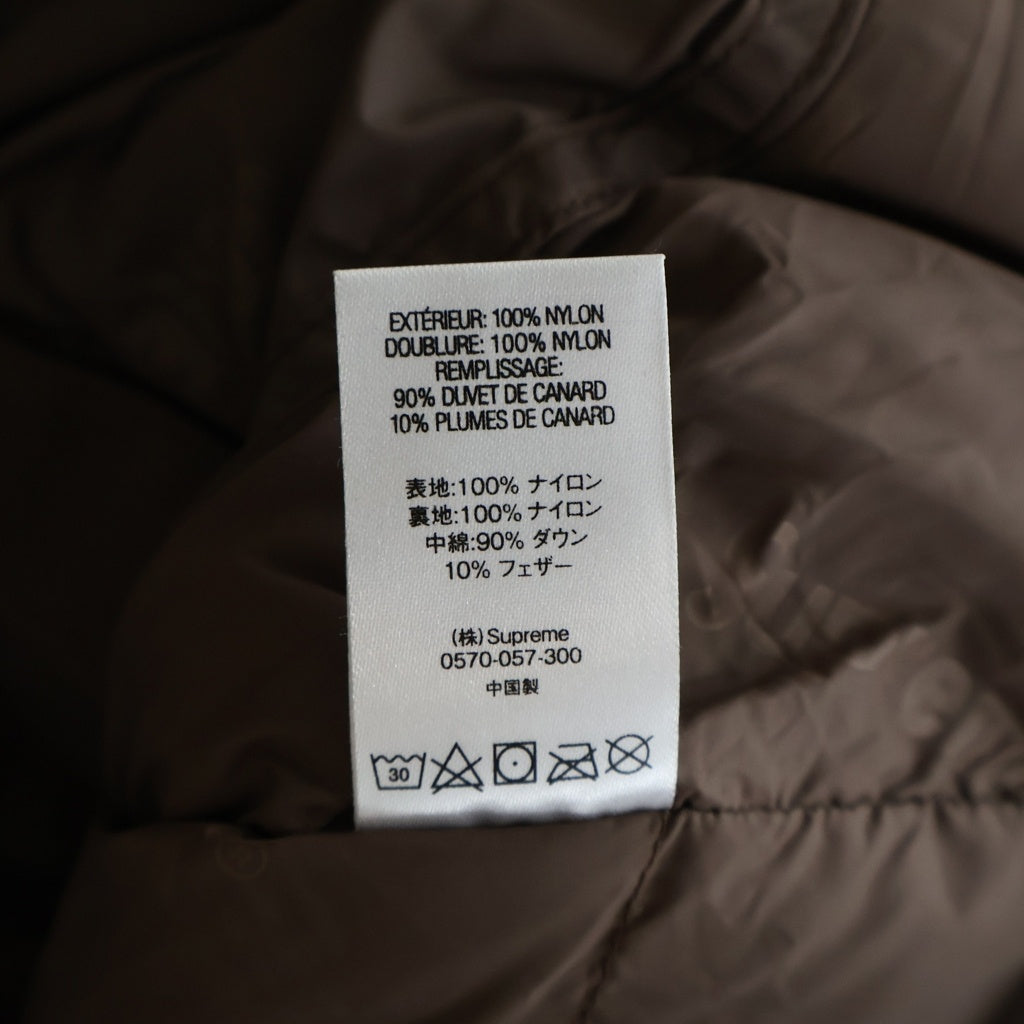 SUPREME(シュプリーム) 18AW ×GORE-TEX 700-Fill Down Parka ×ゴアテックス 700フィル ダブルジップ 2Way フーデッドダウンパーカー ジャケット ブラウン