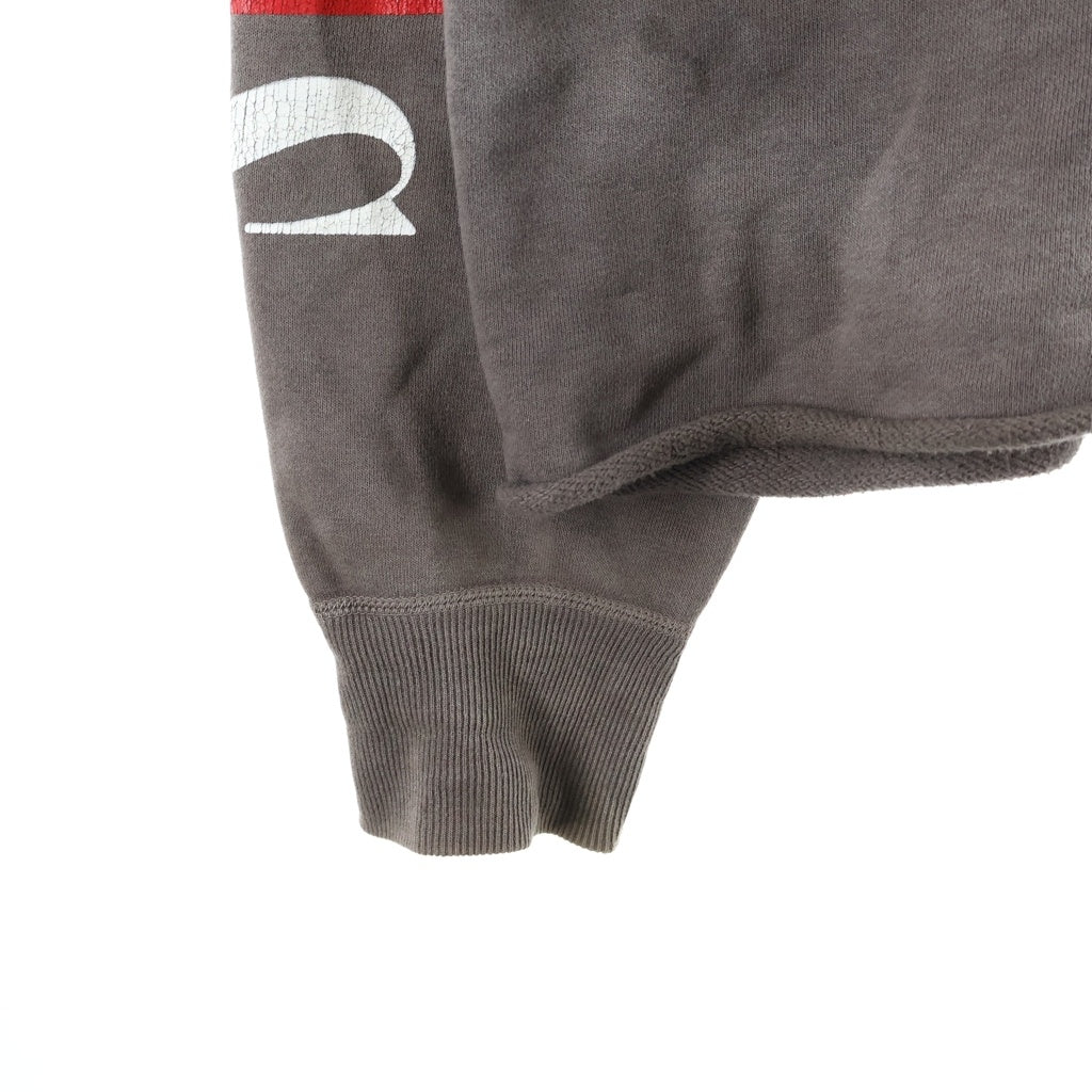 SAINT MICHAEL(セントマイケル) 22SS ×VLONE HOODIE SM ヴィーロン プリント スウェット プルオーバーパーカー チャコール SM-S22-0000-070