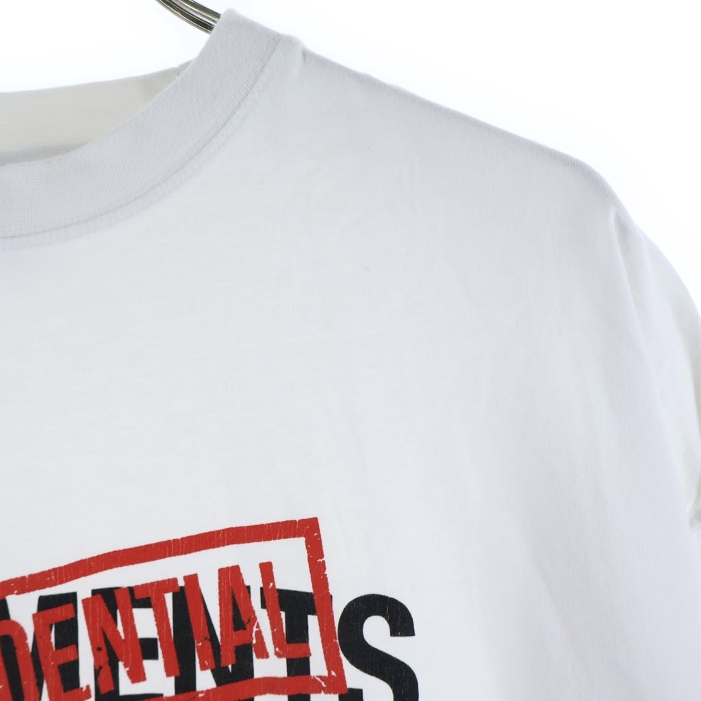 VETEMENTS(ヴェトモン) 22AW CONFIDENTIAL LOGO T-SHIRT コンフィデンシャル ロゴ クルーネック半袖Tシャツカットソー ホワイト UA53TR460W