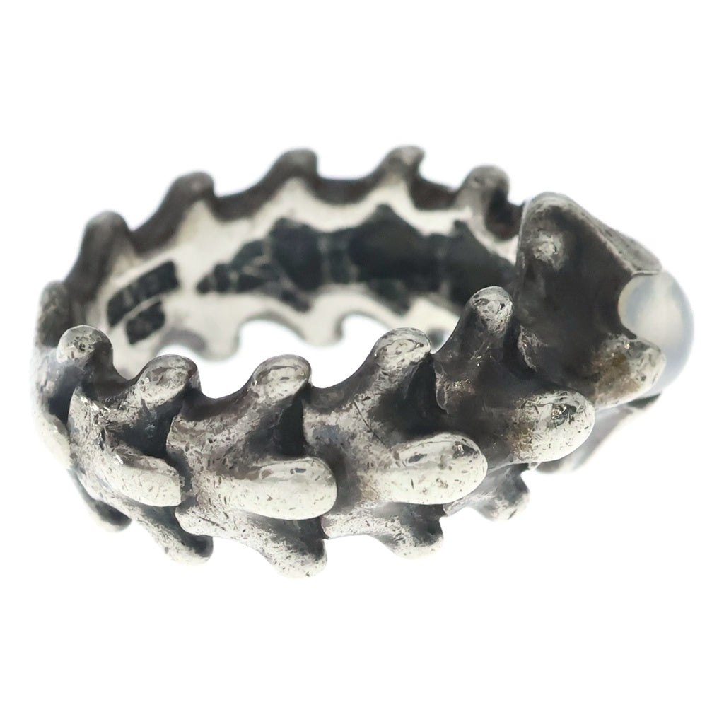 NO BRAND(ノーブランド) 一馬 【カズマ】 脊椎虫 ムツギ ムーンストーン リング シルバー