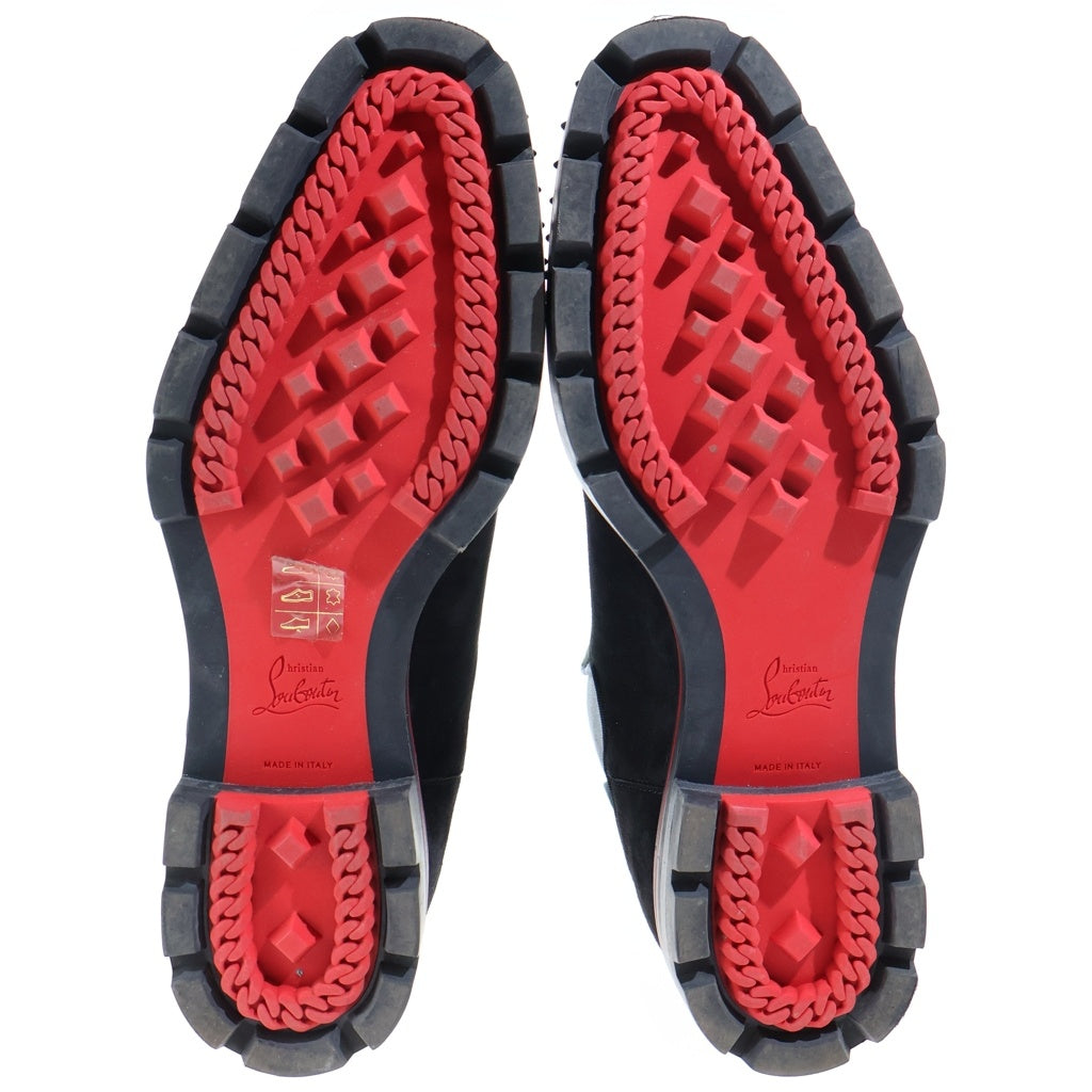 CHRISTIAN LOUBOUTIN(クリスチャンルブタン) Melon Spikes メロン スパイクス サイドゴア スウェードブーツ ブラック