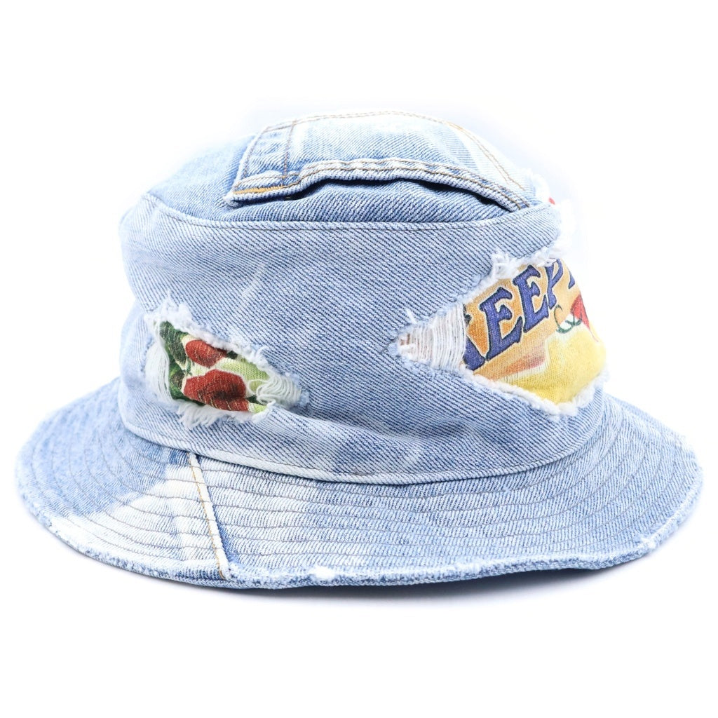 NO BRAND(ノーブランド) Flatbush Zomnies 【フラットブッシュゾンビ】 ×Kief DENIM HAT キエフ デニムバケット 帽子 インディゴ