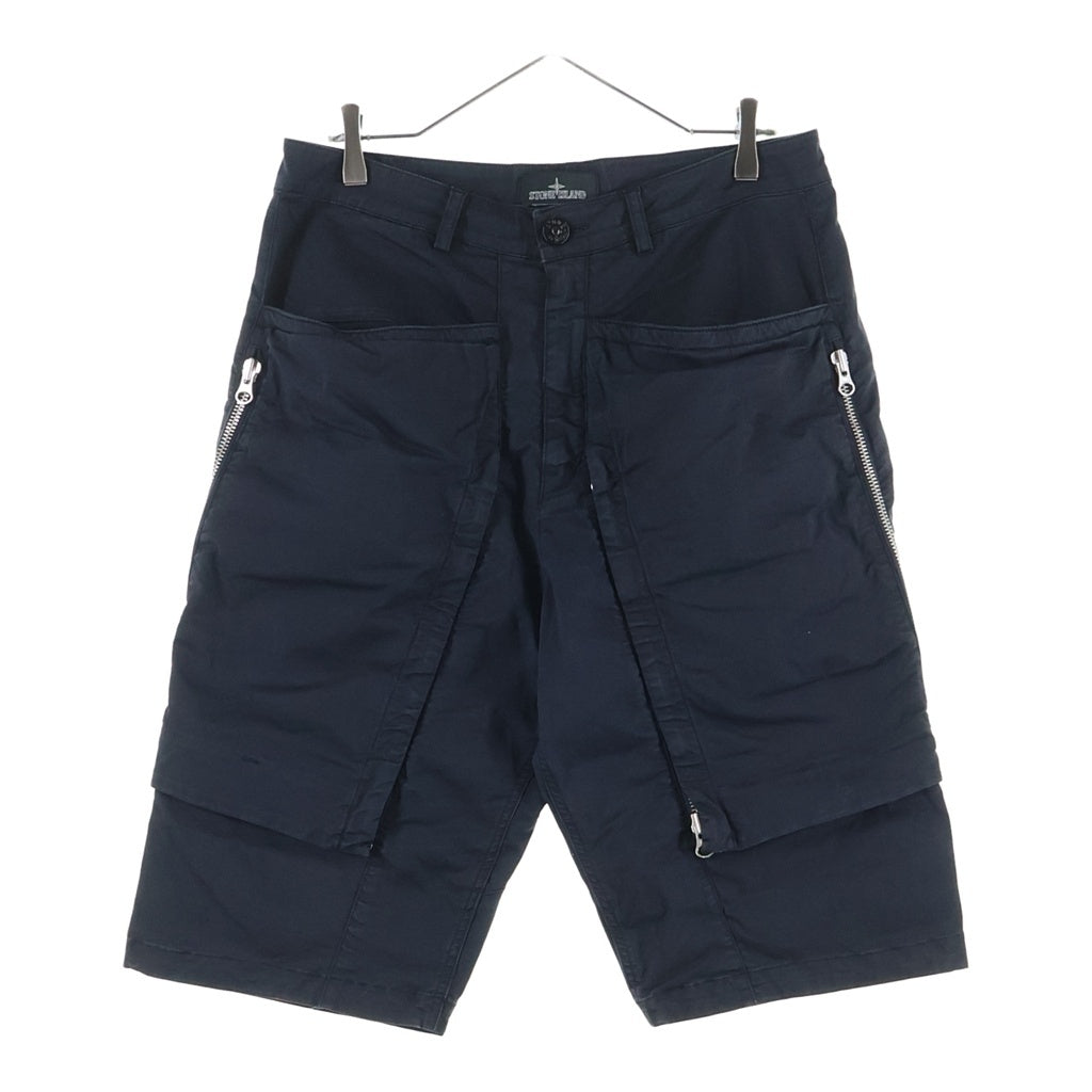 STONE ISLAND(ストーンアイランド) SHADOW PROJECT BERMUDA SHORTS シャドウプロジェクト バーミューダ ハーフパンツ ショーツ ブラック 6819L0208