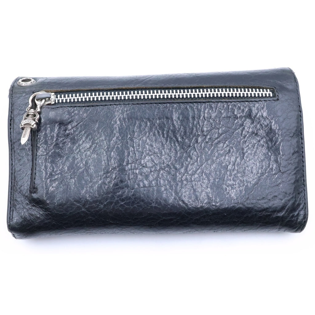 CHROME HEARTS(クロムハーツ) WAVE ウェーブ レザーウォレット 財布 ブラック