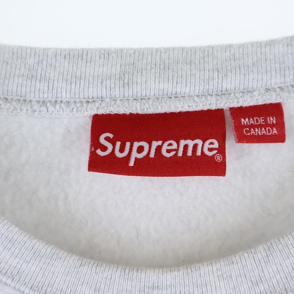 SUPREME(シュプリーム) 25AW Small Box Crewneck スモールボックスクルーネック長袖スウェットトレーナー グレー
