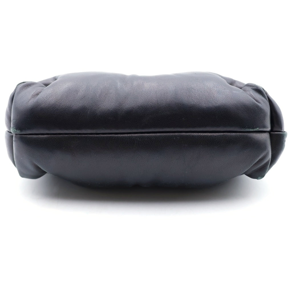 Maison Margiela(メゾンマルジェラ) GLAM SLAM チェーンクラッチミニショルダーレザーバッグ ブラック S56WF0161 レディース