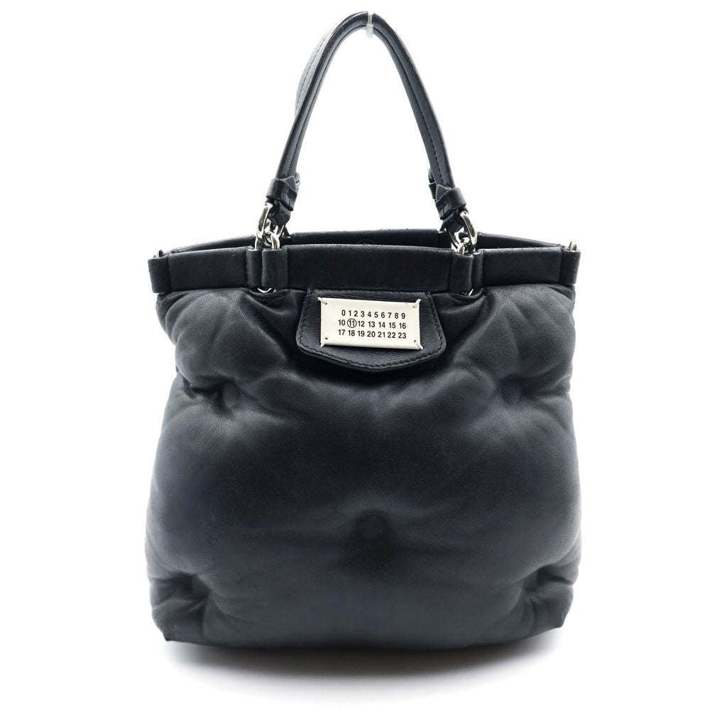 Maison Margiela(メゾンマルジェラ) GLAM SLAM TOTE MEDIUM レザーミディアム ハンドバック ブラック S56WC0126 レディース