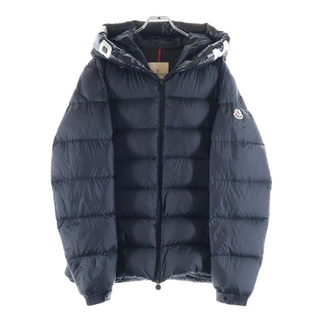 MONCLER(モンクレール) SALZMAN GIUBBOTTO サルズマン ジュボット ロゴライン フーデッドジップアップダウンジャケット ブラック G20911A00009 53048