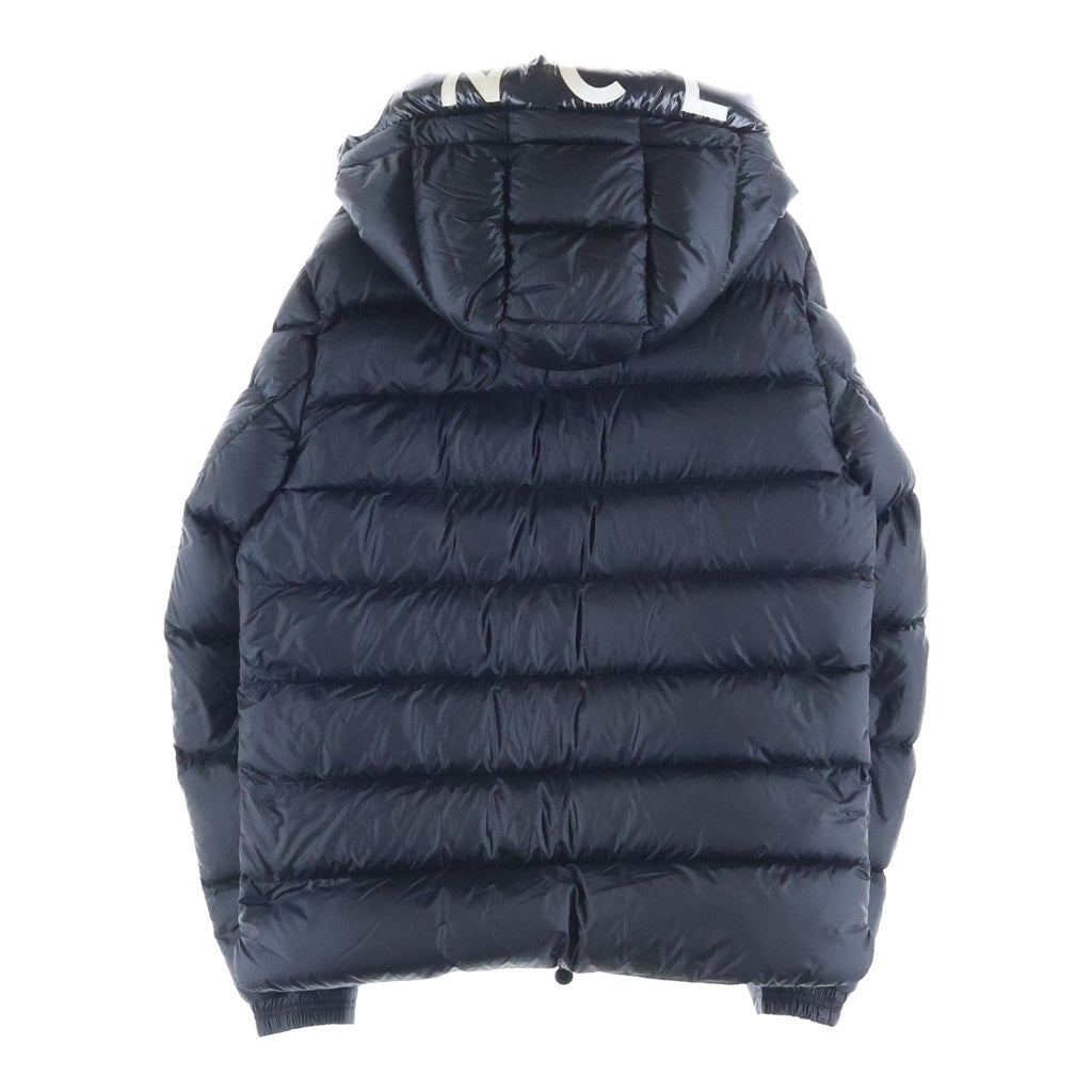 MONCLER(モンクレール) SALZMAN GIUBBOTTO サルズマン ジュボット ロゴライン フーデッドジップアップダウンジャケット ブラック G20911A00009 53048