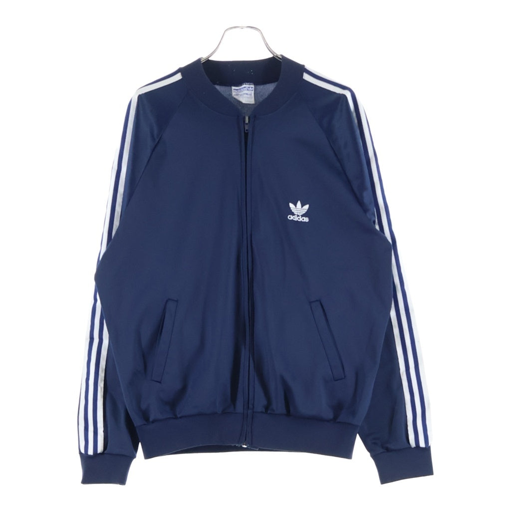 adidas(アディダス) 80S VINTAGE ATP TRACK JACKET ヴィンテージ USA製 トレフォイルロゴ刺繍 ジップアップトラックジャケット ネイビー