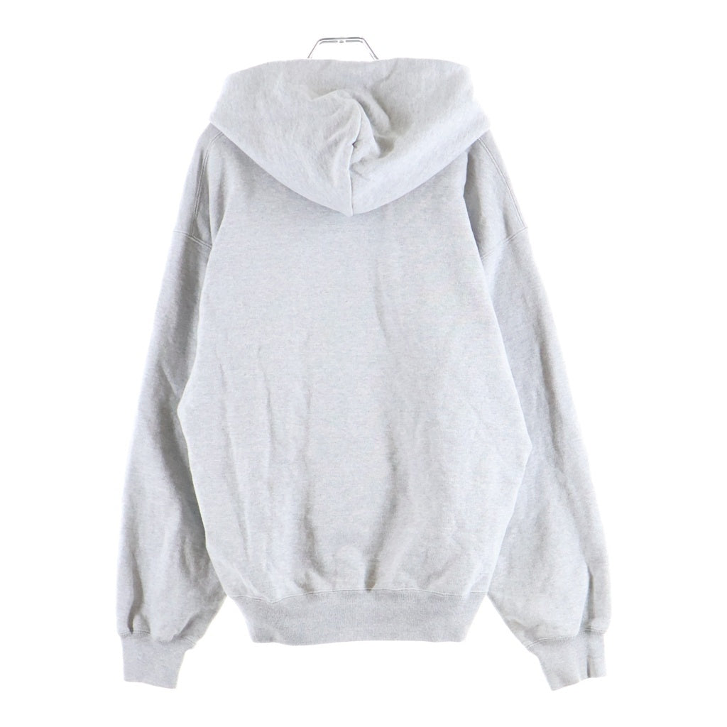WACKO MARIA(ワコマリア) HEAVY WEIGHT PULLOVER HOODED SWEAT SHIRT ヘビーウェイト 両面ロゴ刺繍 プルオーバー長袖スウェットパーカー フーディ グレー