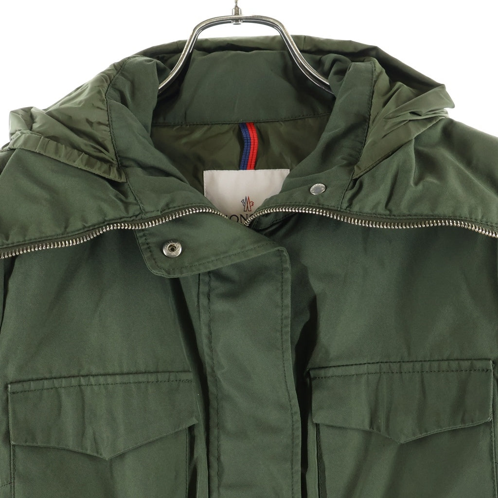 MONCLER(モンクレール) ECLAIR スプリング ナイロンフーデッドジップアップジャケット カーキ レディース C10934601985 57136
