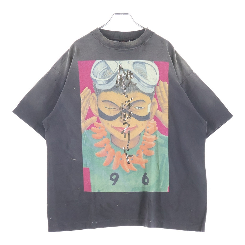 SAINT MICHAEL(セントマイケル) 26AW× 鉄コン筋クリート × GEEKS RULE / 鉄コン筋クリート_SS T-SHIRT クルーネック半袖Tシャツカットソー ブラック SM-MK1-0000-C81