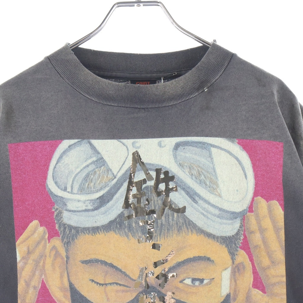SAINT MICHAEL(セントマイケル) 26AW× 鉄コン筋クリート × GEEKS RULE / 鉄コン筋クリート_SS T-SHIRT クルーネック半袖Tシャツカットソー ブラック SM-MK1-0000-C81