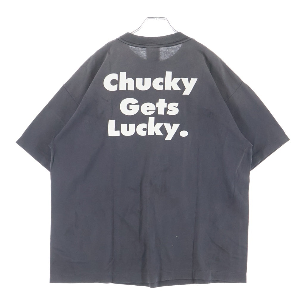 SAINT MICHAEL(セントマイケル) 26AW× CHUCKY SS T-SHIRT クルーネック半袖Tシャツカットソー ブラック SM-MK1-0000-C67