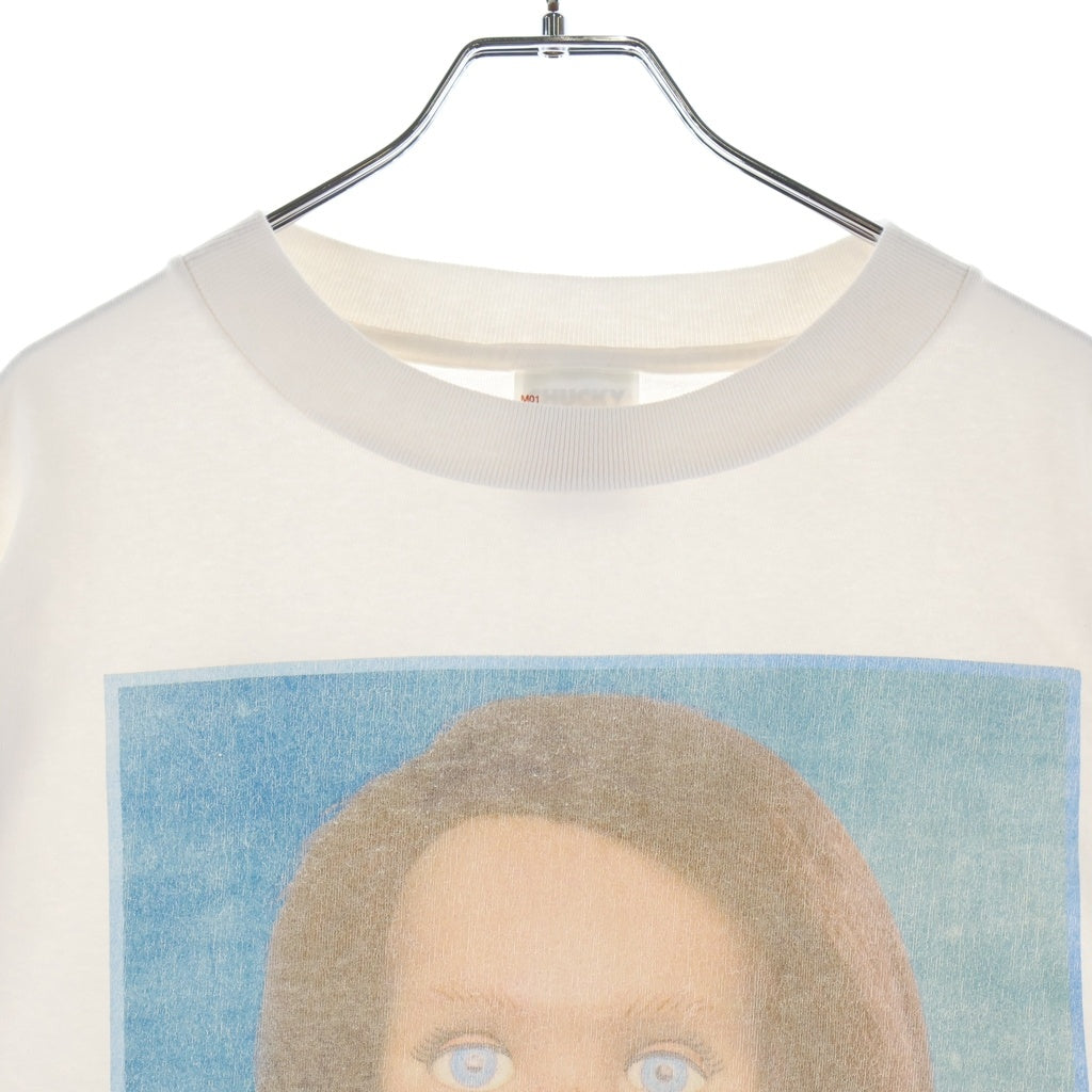SAINT MICHAEL(セントマイケル) 26AW× CHUCKY CKY_SS T-SHIRT クルーネック半袖Tシャツカットソー ホワイト SM-MK1-0000-C68