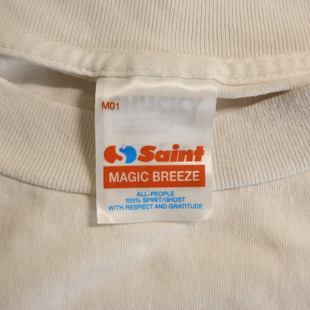 SAINT MICHAEL(セントマイケル) 26AW× CHUCKY CKY_SS T-SHIRT クルーネック半袖Tシャツカットソー ホワイト SM-MK1-0000-C68