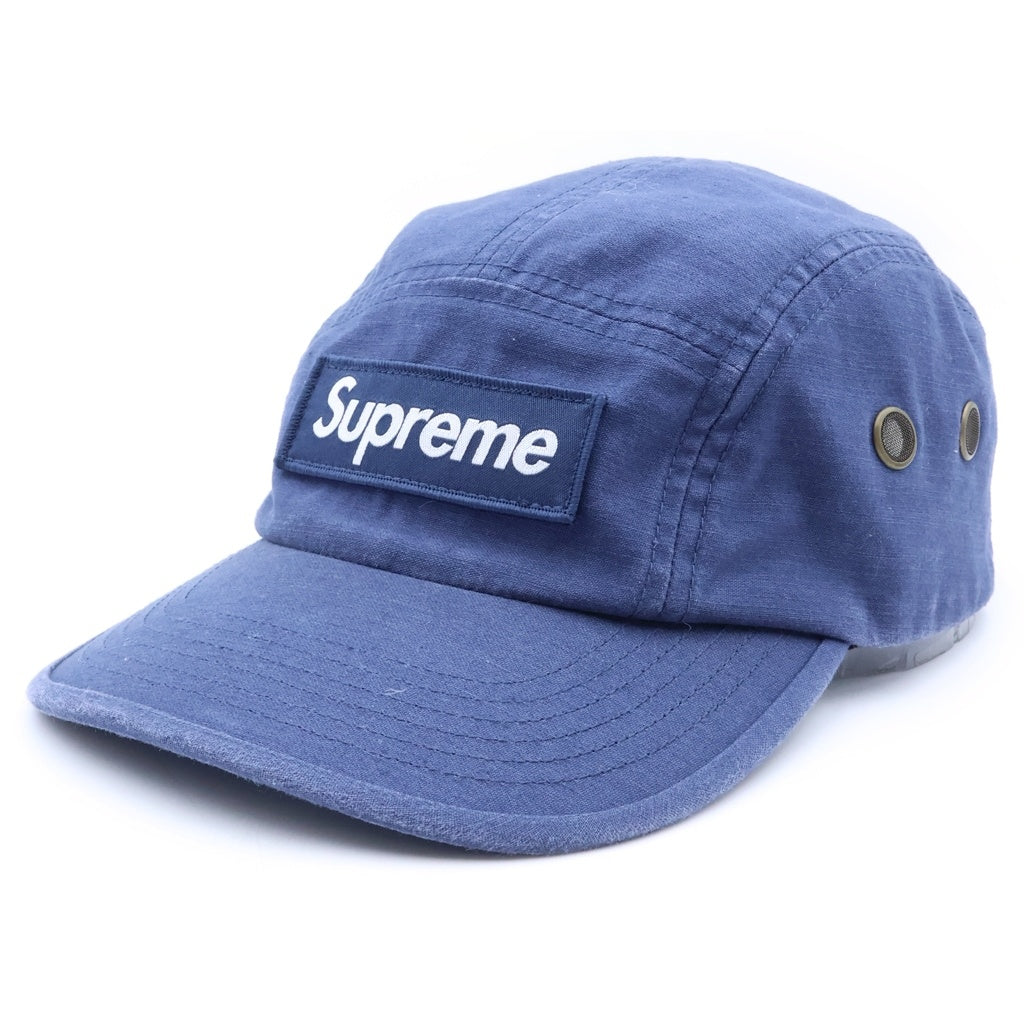 SUPREME(シュプリーム) 23AW Military Camp Cap ミリタリーキャンプキャップ ボックスロゴ キャップ 帽子 ネイビー