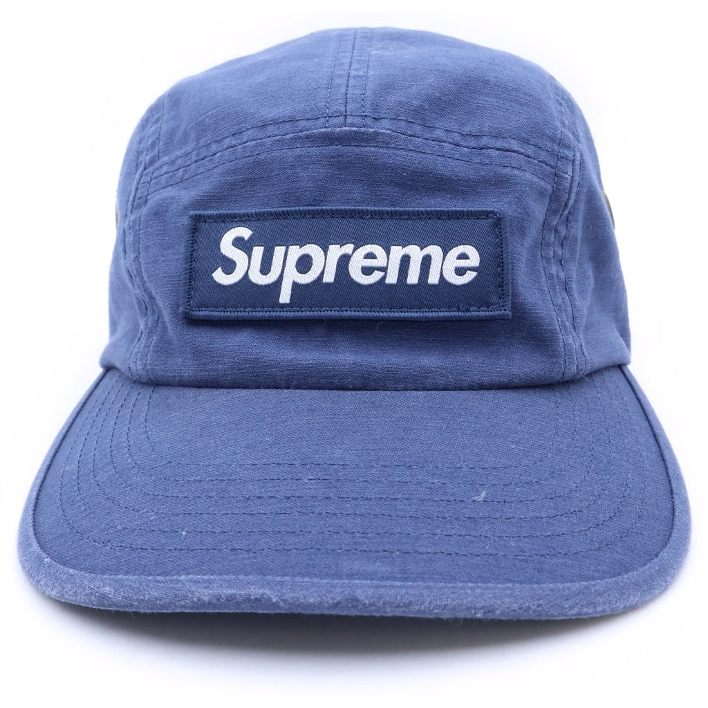 SUPREME(シュプリーム) 23AW Military Camp Cap ミリタリーキャンプキャップ ボックスロゴ キャップ 帽子 ネイビー