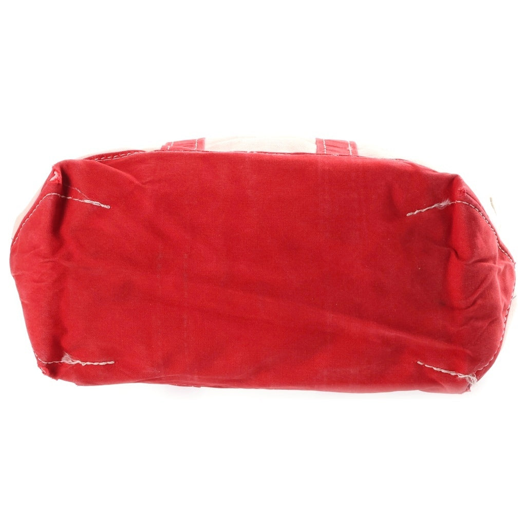 L.L.Bean(エルエルビーン) 80s VINTAGE BOAT AND TOTE ヴィンテージ キャンバス ボートアンドトートバッグ ベージュ/レッド レディース