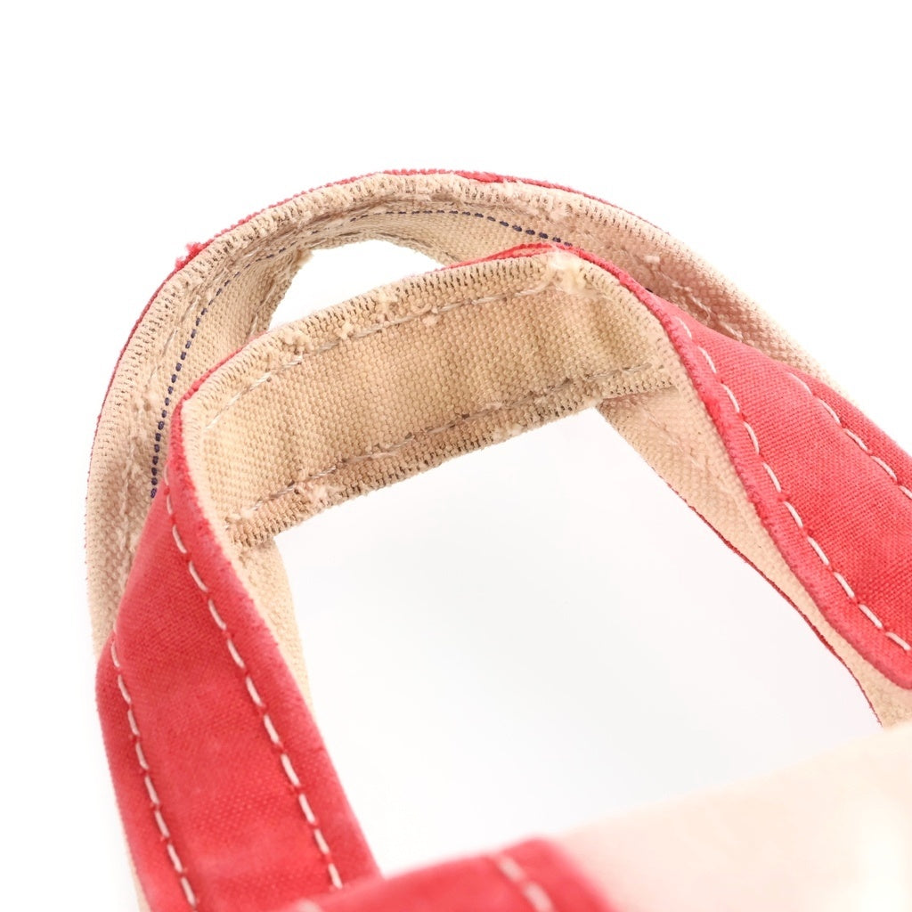 L.L.Bean(エルエルビーン) 80s VINTAGE BOAT AND TOTE ヴィンテージ キャンバス ボートアンドトートバッグ ベージュ/レッド レディース
