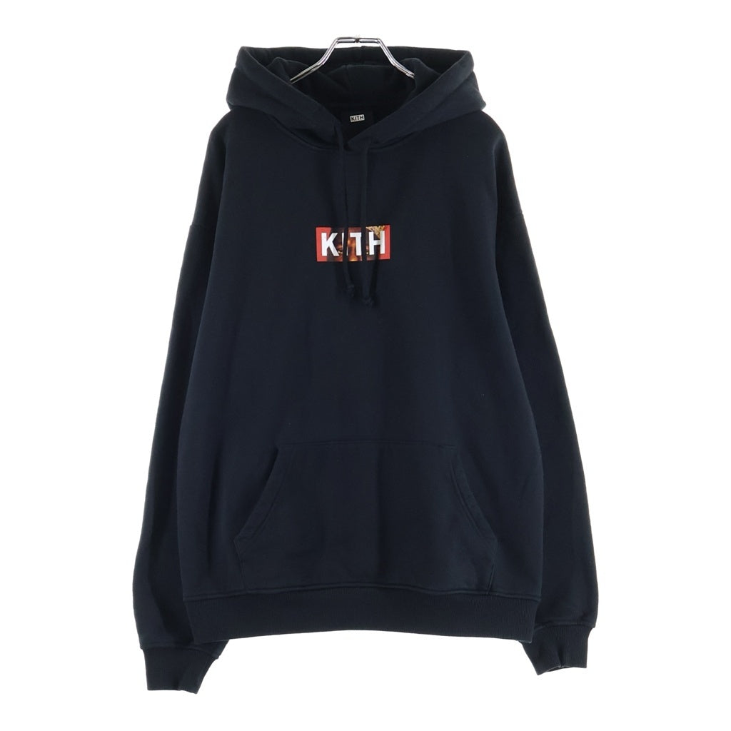 KITH(キス) ×The Nortorious B.I.G Classic Logo Hoddieプルオーバー長袖スウェットパーカー ブラック
