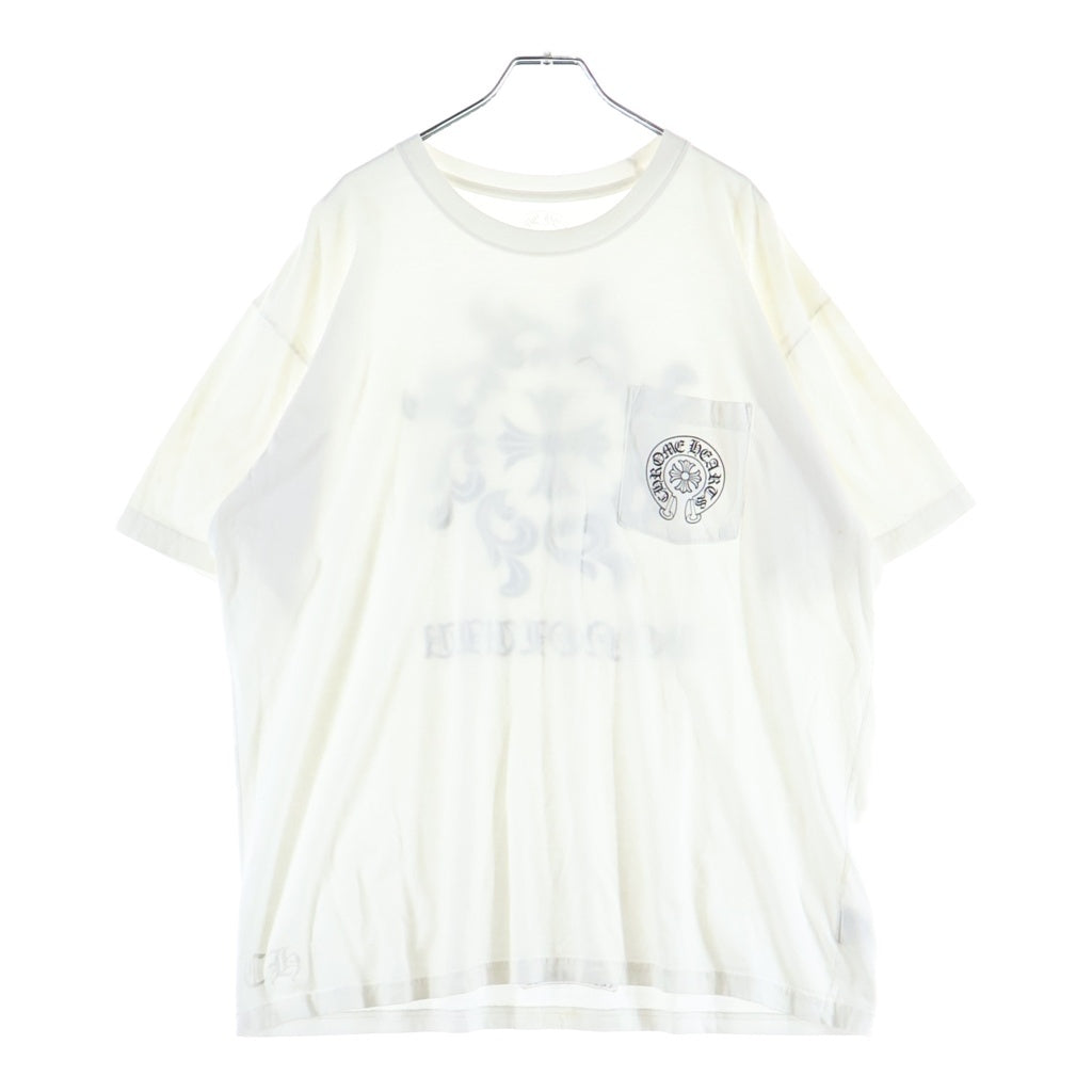 CHROME HEARTS(クロムハーツ) OLD CH T-SHIRT エクスクルーシブ ホノルル ホースシュー 半袖Tシャツ カットソー 両面プリント
