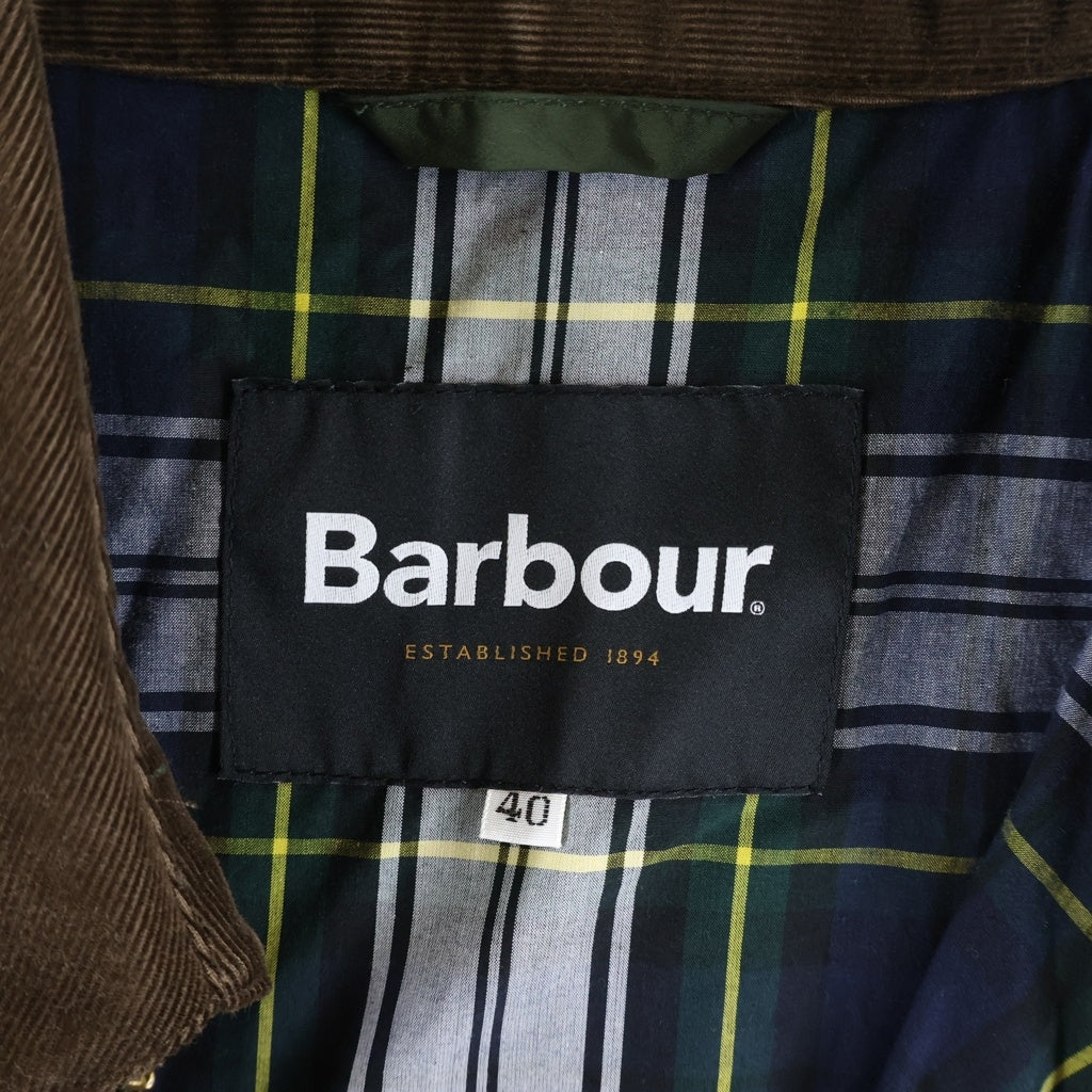 Barbour(バブアー) 23SS BShop別注 BEAUFORT ビューフォート ナイロン ミドルコート グリーン 231MCAS049