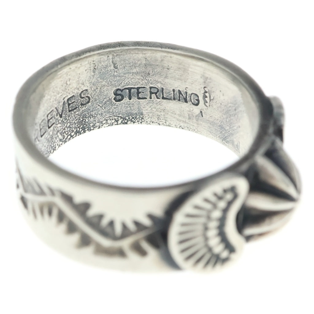 INDIAN JEWELRY(インディアンジュエリー) NAVAJO SUNSHINE REEVES ナバホ族 サンシャイン リーブス スターリング アポロコンチョリング 指輪 シルバー