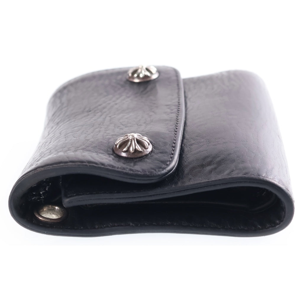 CHROME HEARTS(クロムハーツ) WAVE MINI ウェーブミニ レザーウォレット 財布 ブラック