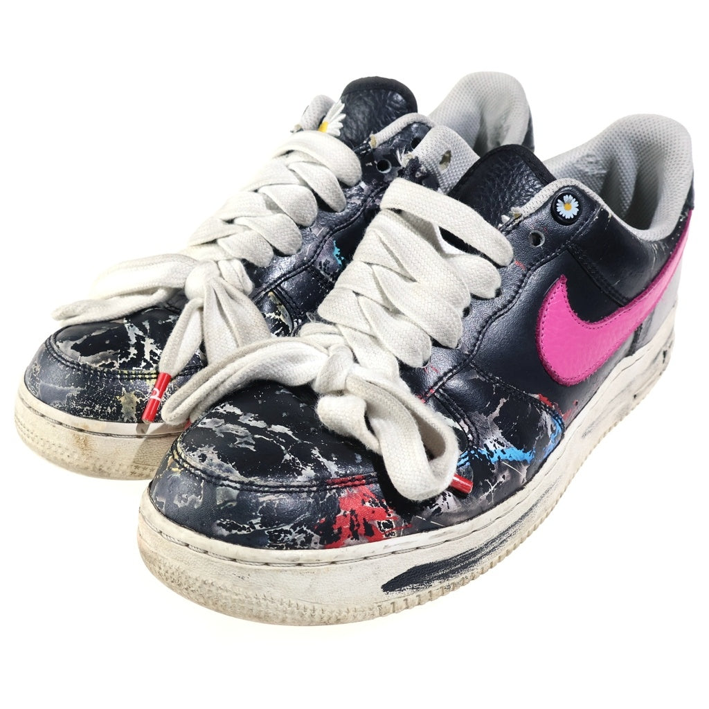 NIKE(ナイキ) ×Peaceminusone AIR FORCE 1 LOW PARA NOISE AQ3692-004 ×ピースマイナスワン エアフォース1パラノイズ レザーローカットスニーカー ブラック US10/28cm