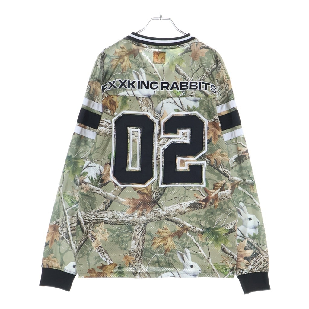 FR2(エフアールツー) 24SS Football Game Shirt リアルツリー フットボールゲームシャツ 長袖Tシャツカットソー カーキ FRC4151