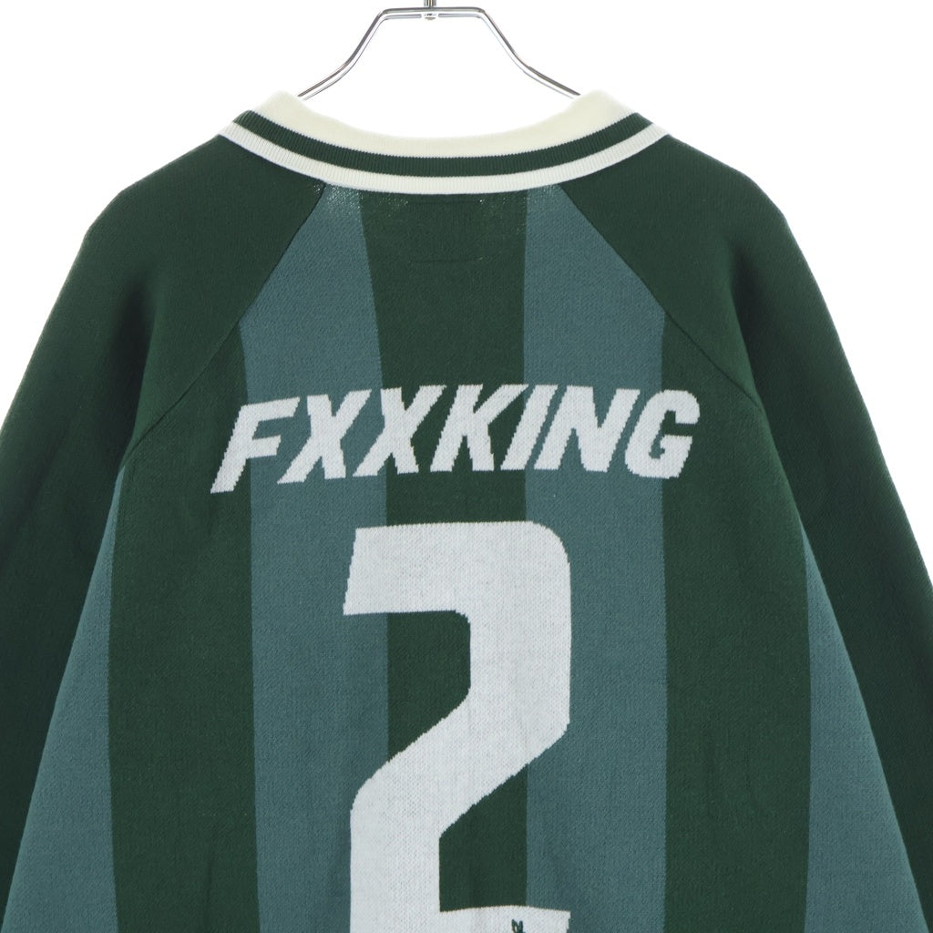 FR2(エフアールツー) 26SS Game Knit Shirt ハーフジップ 長袖ゲームニットシャツ グリーン FRK052