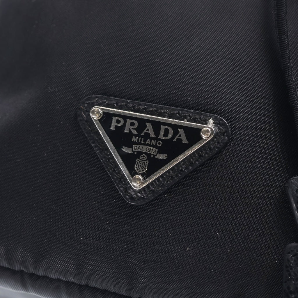 PRADA(プラダ) Re-Nylon リナイロン 巾着 ポーチ ブラック 1NS369 R067 レディース