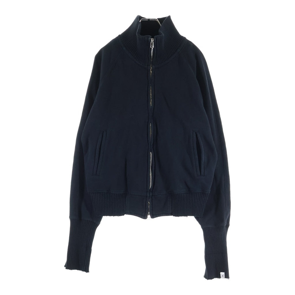 Perfect Ribs(パーフェクトリブス) Zip-up driver's knit ジップアップドライバーズスウェットジャケット ブラック