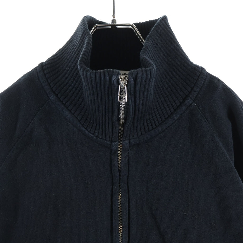 Perfect Ribs(パーフェクトリブス) Zip-up driver's knit ジップアップドライバーズスウェットジャケット ブラック