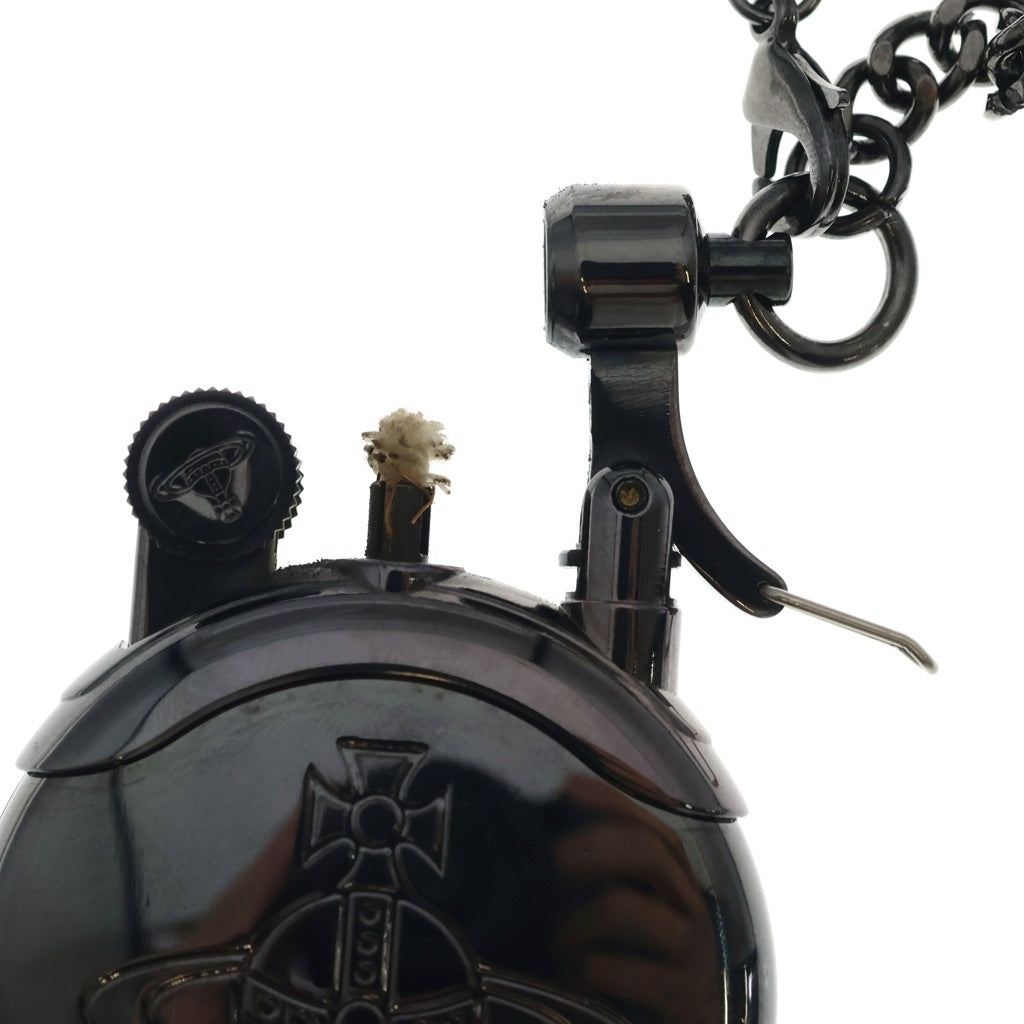 Vivienne Westwood(ヴィヴィアンウエストウッド) メタルORB チェーン付きオイルライター ブラック