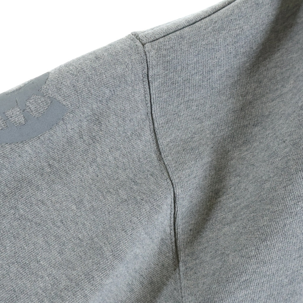 VETEMEMES(ヴェトミームス) 22AW Double Anarchy Hoodie ダブルアナーキー 長袖プルオーバーパーカーフーディー グレー UA53HD340