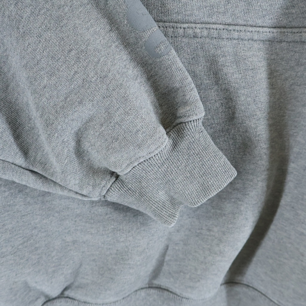 VETEMEMES(ヴェトミームス) 22AW Double Anarchy Hoodie ダブルアナーキー 長袖プルオーバーパーカーフーディー グレー UA53HD340