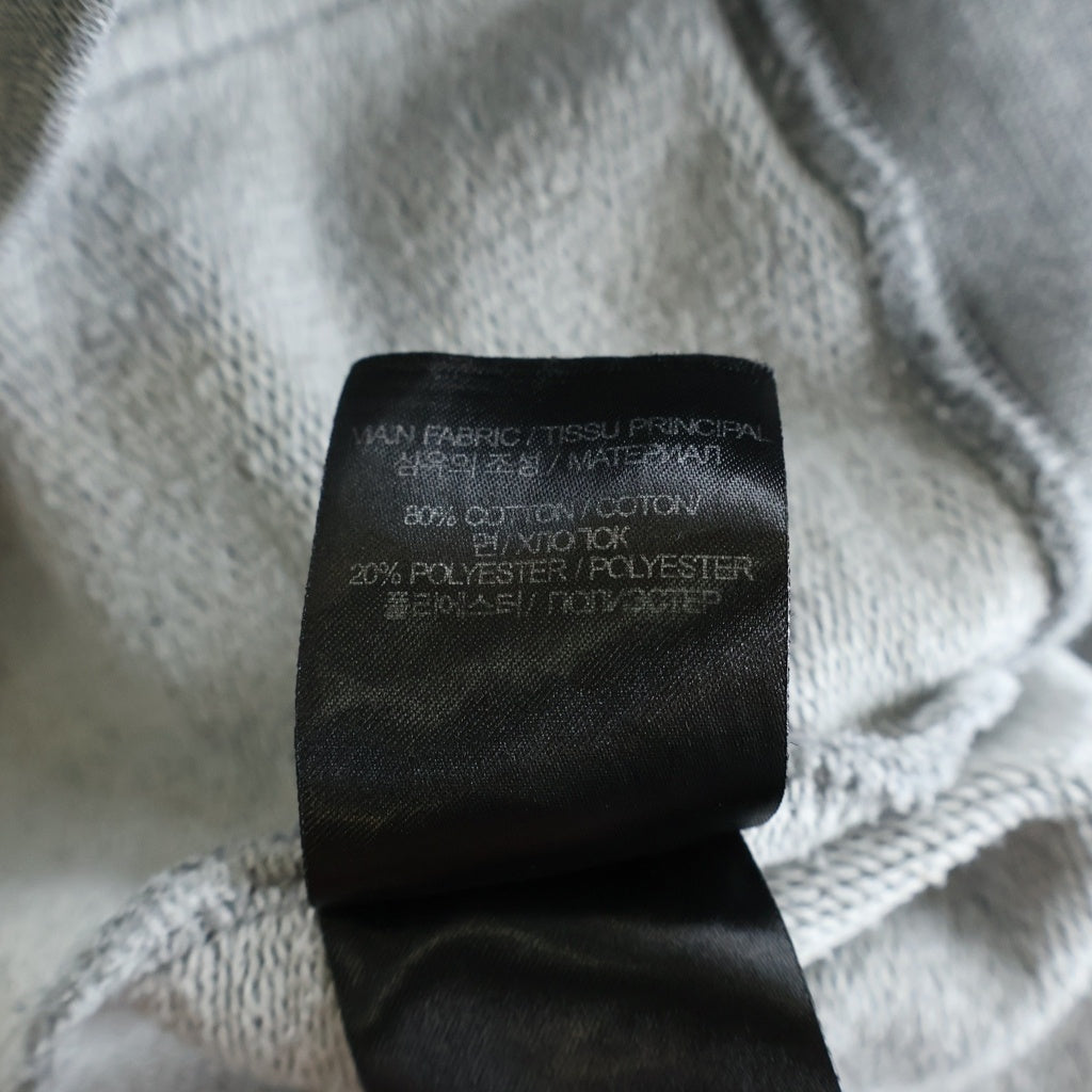 VETEMEMES(ヴェトミームス) 22AW Double Anarchy Hoodie ダブルアナーキー 長袖プルオーバーパーカーフーディー グレー UA53HD340