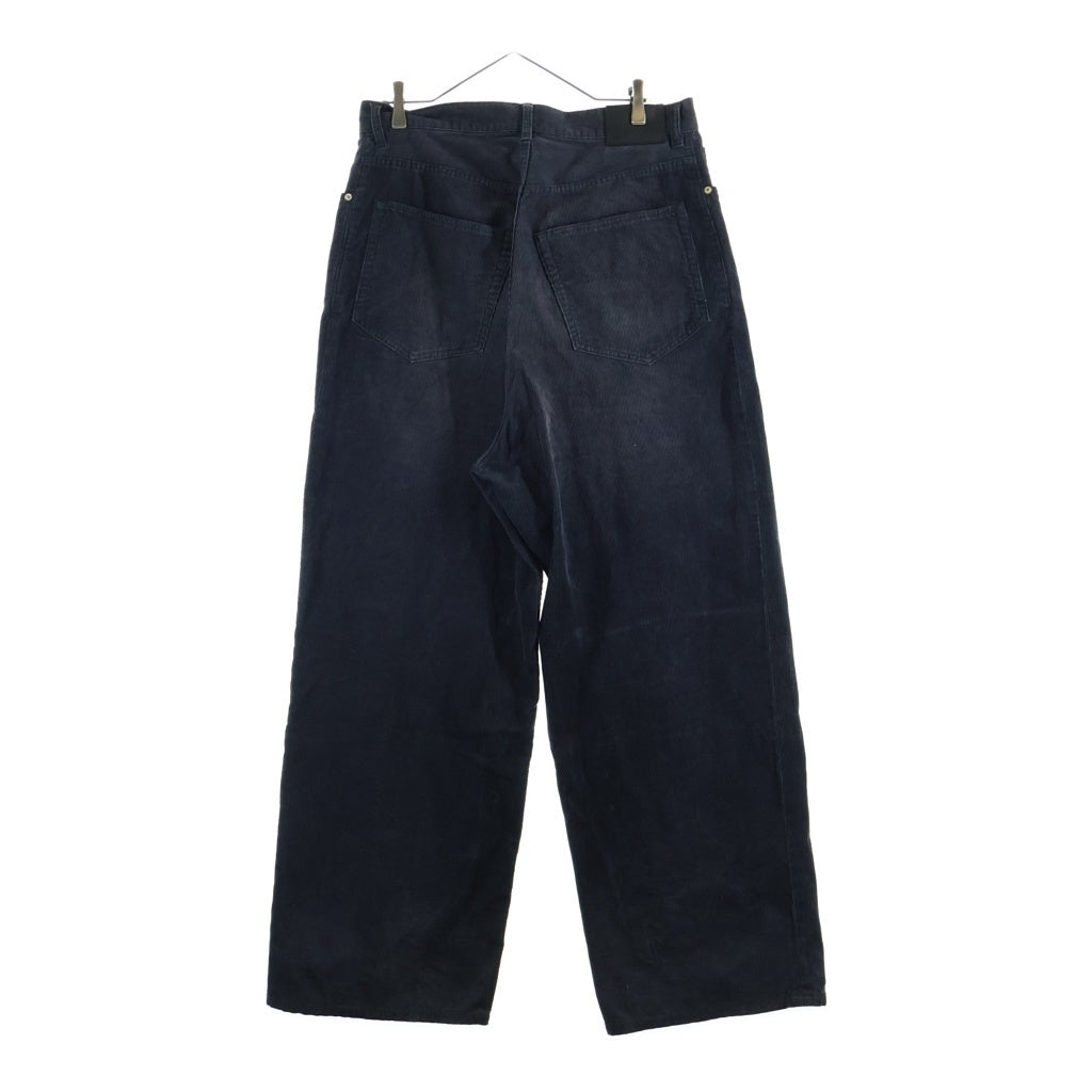 BALENCIAGA(バレンシアガ) 23AW Runway Baggy Jeans コーデュロイワイドパンツ ブラック 773763 TPW58